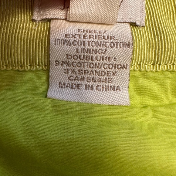 J. Crew Kiwi Green Eyelet No. 2 Pencil Skirt Size 8 Zip Back Clasp - Picture 3 of 11